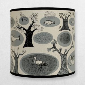 Home 4 Lush Designs - Lampshade For Lamp Base - Mermaid - Grey