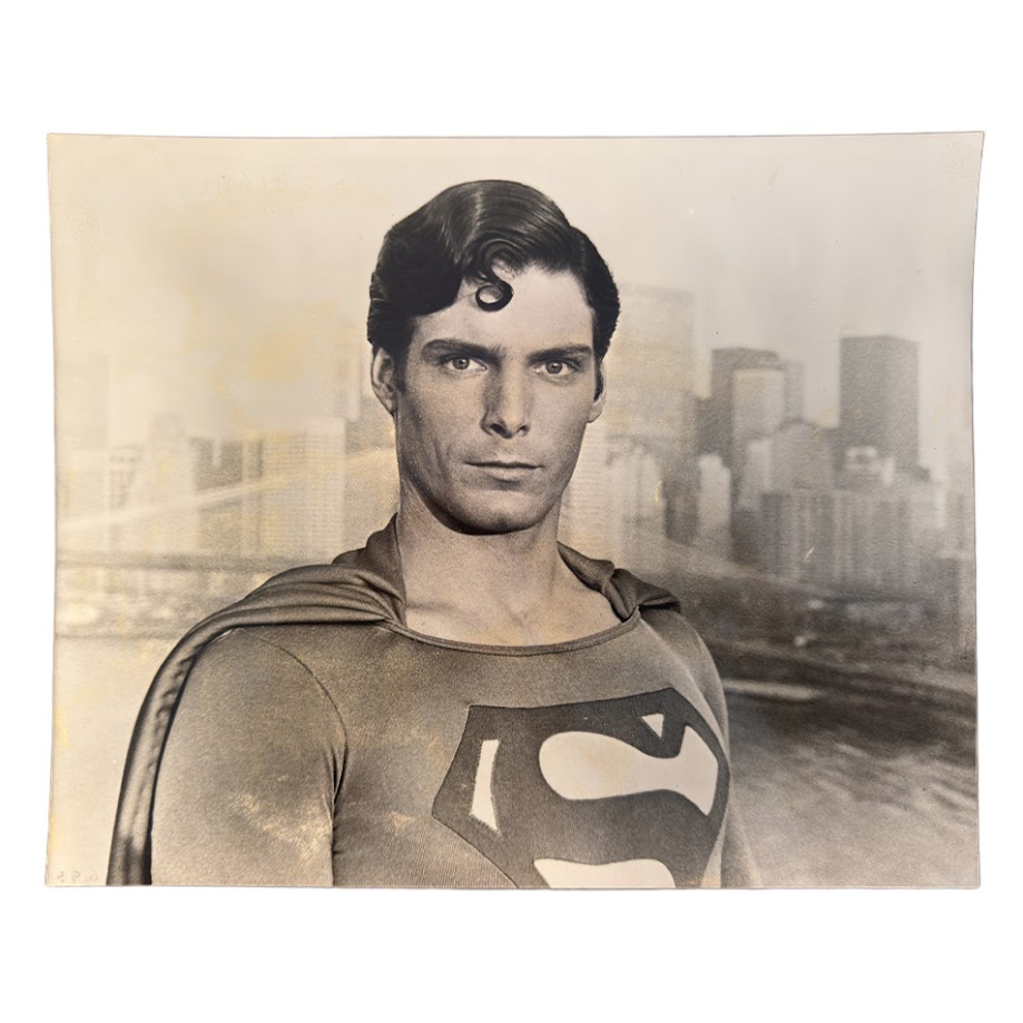 Christopher Reeve as Superman - Original Warner Home Video Press Photograph - 1981 1 Christopher Reeve as Superman - Original Warner Home Video Press Photograph - 1981