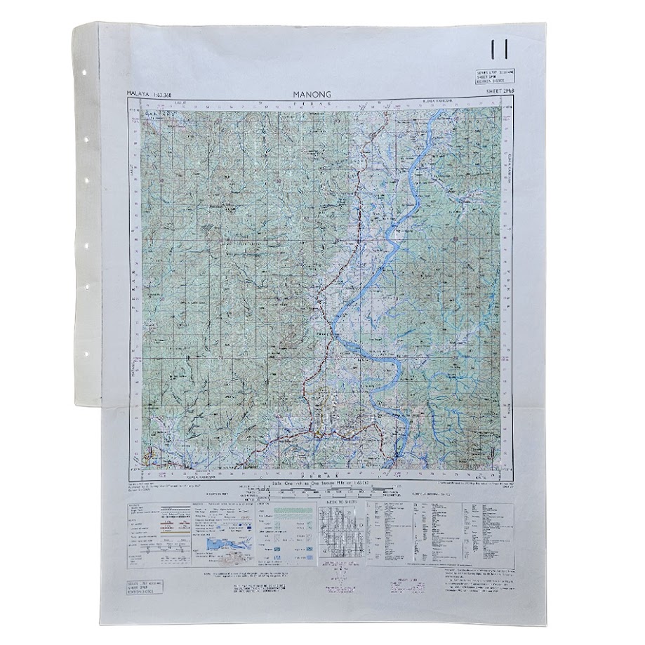 Malaya – Manong, Perak – Series L707 (GSGS 4690), Sheet 2M/8 – Malayan Emergency Map – 1957 1 Malaya – Manong, Perak – Series L707 (GSGS 4690), Sheet 2M/8 – Malayan Emergency Map – 1957