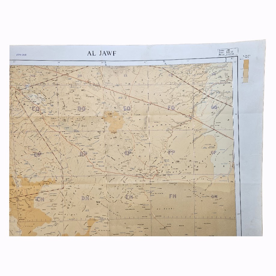 Al Jawf – Saudi Arabia, Jordan & Iraq – British Military Map – GSGS 4646, 1962 4 Al Jawf – Saudi Arabia, Jordan & Iraq – British Military Map – GSGS 4646, 1962