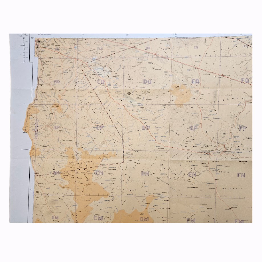 Al Jawf – Saudi Arabia, Jordan & Iraq – British Military Map – GSGS 4646, 1962 5 Al Jawf – Saudi Arabia, Jordan & Iraq – British Military Map – GSGS 4646, 1962