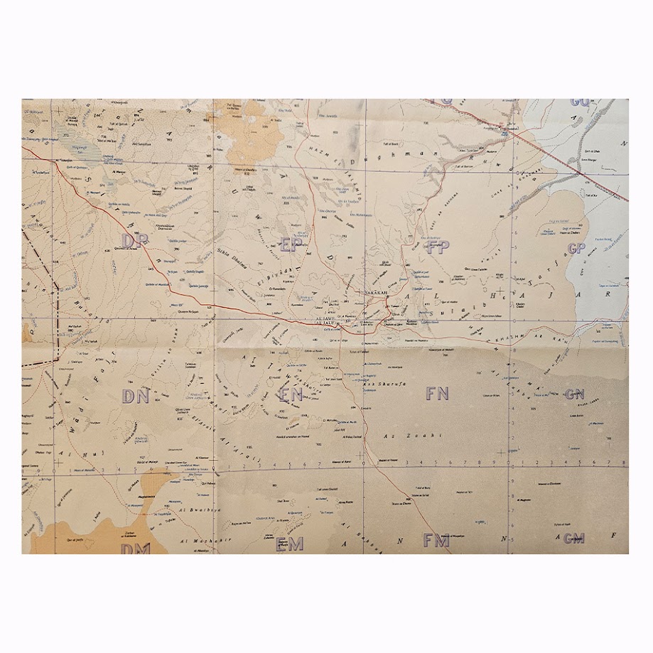 Al Jawf – Saudi Arabia, Jordan & Iraq – British Military Map – GSGS 4646, 1962 6 Al Jawf – Saudi Arabia, Jordan & Iraq – British Military Map – GSGS 4646, 1962