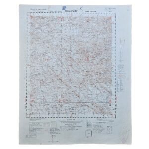 Home 1 Ruwandiz, Iraqi Kurdistan – British Military Map – GSGS 3919 / K501 – 1958