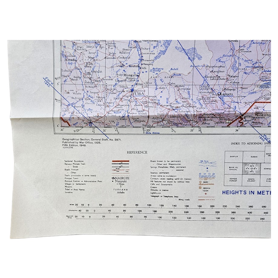 Abyssinia – British War Office Army/Air Map, G.S.G.S. 2871, Fifth Edition, 1948 2 Abyssinia – British War Office Army/Air Map, G.S.G.S. 2871, Fifth Edition, 1948