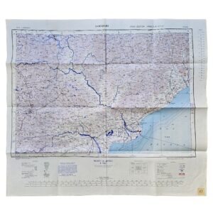 Godāvari, India – British War Office Army/Air Map, G.S.G.S. 2555, Sheet NE-44