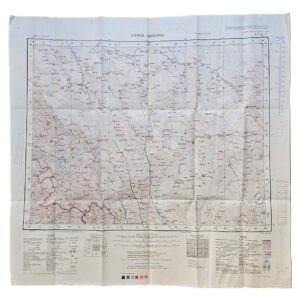 Upper Mekong – British War Office Army/Air Map, HIND 5000, Sheet NH-47, 1943