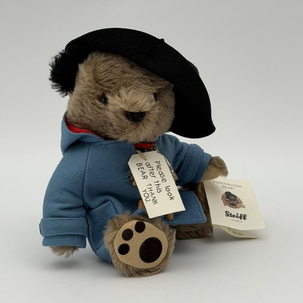 Steiff - EAN 662010 - The Steiff 50th Anniversary Paddington Bear - 25 cm - Mohair - Number 551 - 2008 1 Steiff – EAN 662010 – Paddington Bear 50th Anniversary – 25 cm – Mohair – No. 00551 – 2008