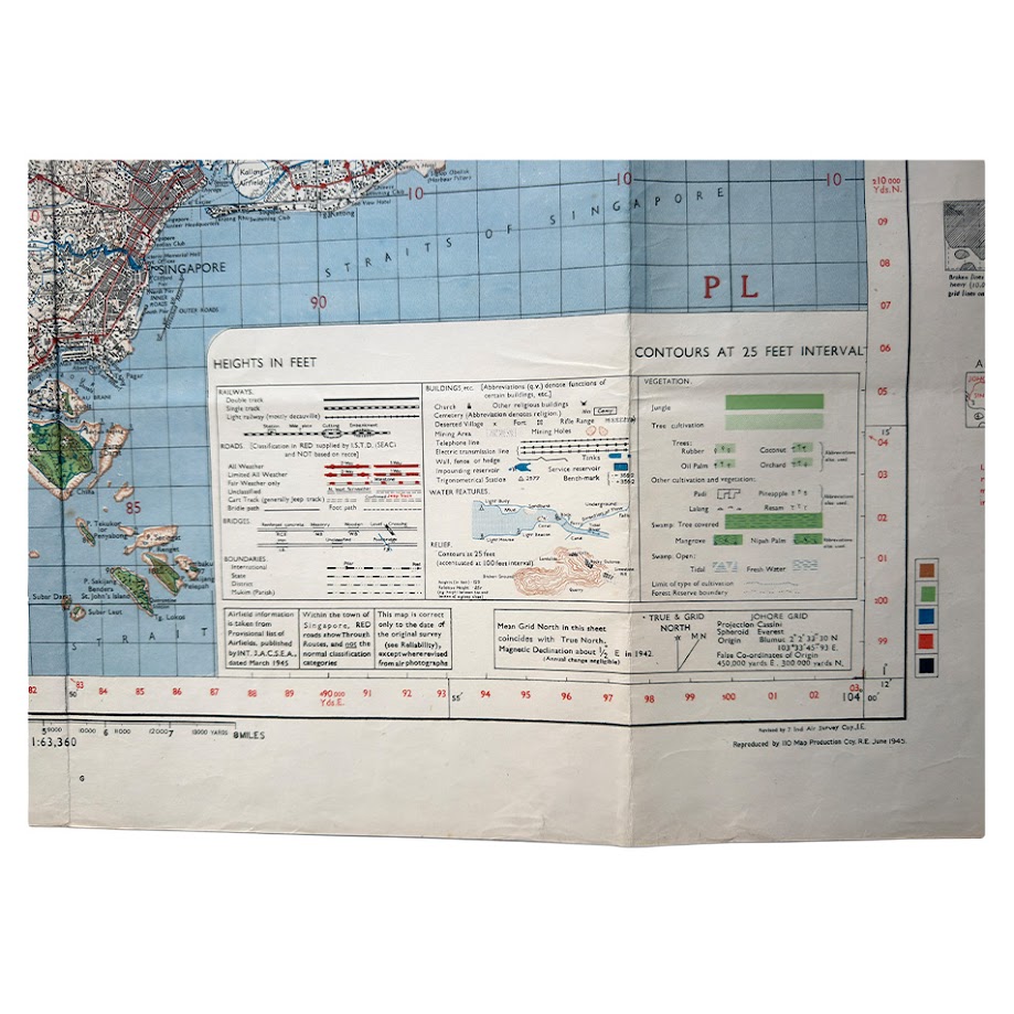 Singapore & Johore Bahru – HIND 1035, Sheet 3L/12, Fourth Edition, June 1945 5 Singapore & Johore Bahru – HIND 1035, Sheet 3L/12, Fourth Edition, June 1945