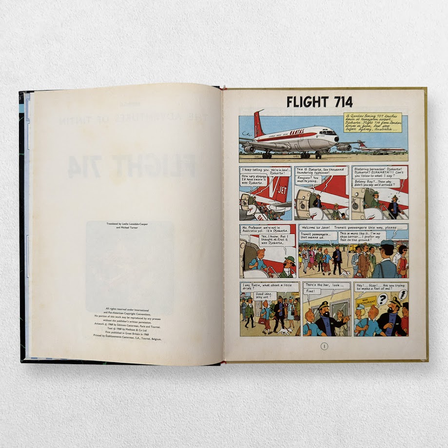 Hergé — Flight 714 — First UK Edition, 1968 5 Hergé — Flight 714 — First UK Edition, 1968