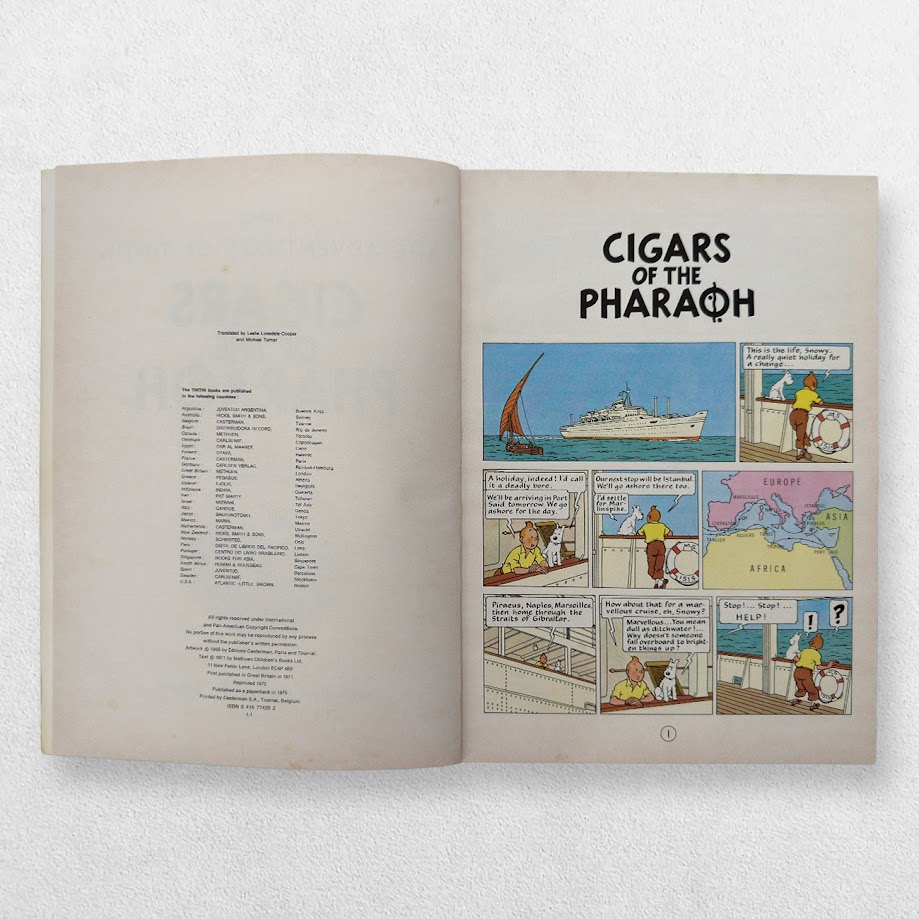 Hergé — Cigars of the Pharaoh — First UK Paperback Edition, 1975 4 Hergé — Cigars of the Pharaoh — First UK Paperback Edition, 1975