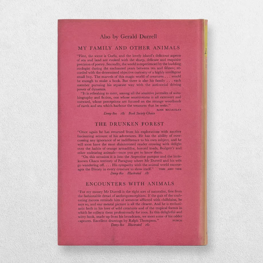 Gerald Durrell – A Zoo in My Luggage – First UK Edition, Third Impression, 1961 3 Gerald Durrell – A Zoo in My Luggage – First UK Edition, Third Impression, 1961