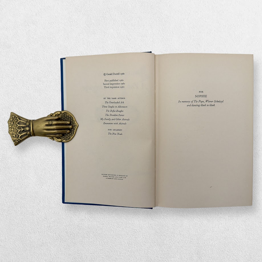 Gerald Durrell – A Zoo in My Luggage – First UK Edition, Third Impression, 1961 5 Gerald Durrell – A Zoo in My Luggage – First UK Edition, Third Impression, 1961