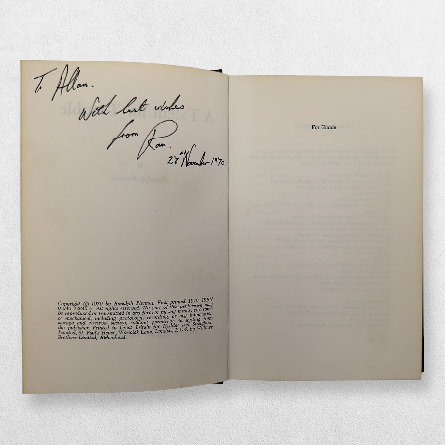 Ranulph Fiennes – A Talent for Trouble – Signed First UK Edition 1970 5 Ranulph Fiennes – A Talent for Trouble – Signed First UK Edition 1970
