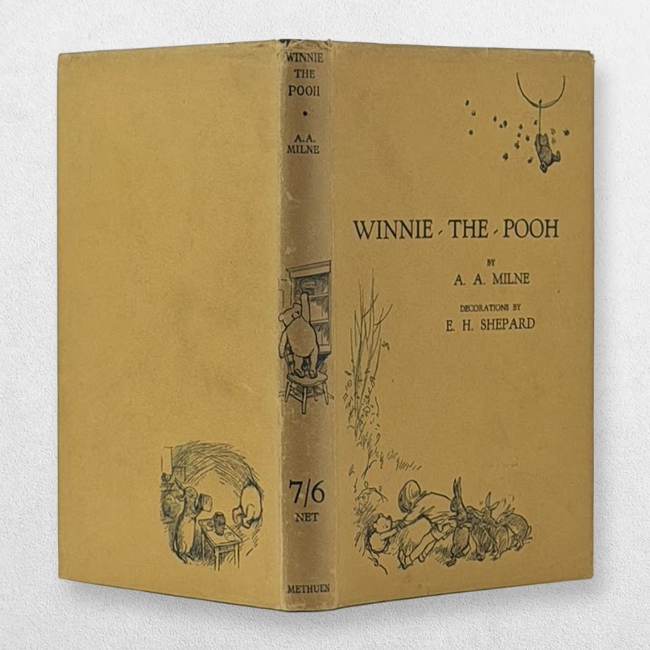 Winnie-the-Pooh – A. A. Milne – First Edition, 1926 – Third-Issue Dustwrapper – E. H. Shepard 2 Winnie-the-Pooh – A. A. Milne – First Edition, 1926 – Third-Issue Dustwrapper – E. H. Shepard