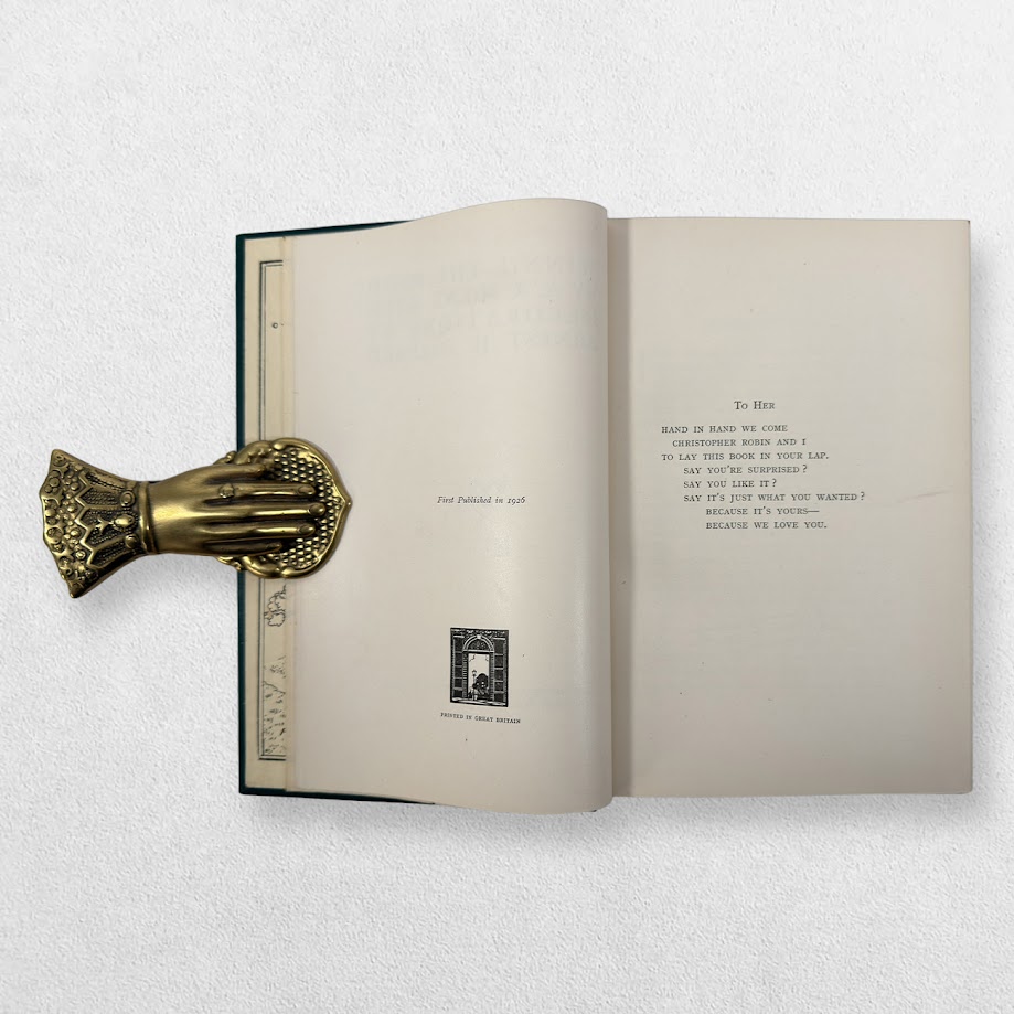 Winnie-the-Pooh – A. A. Milne – First Edition, 1926 – Third-Issue Dustwrapper – E. H. Shepard 9 Winnie-the-Pooh – A. A. Milne – First Edition, 1926 – Third-Issue Dustwrapper – E. H. Shepard