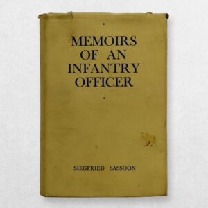 Memoirs of an Infantry Officer – Siegfried Sassoon – First Reprint, 1930 – Dustwrapper