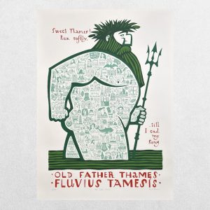 Home 4 Paul Bommer – Old Father Thames – Original Signed Limited Edition Screenprint – Number 25/50
